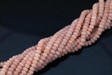 GORGEOUS MYSTIC Peach Silverite JADE Moonstone Color High Quality in Faceted Rondelle- 8mm-Full Strand 15.5 inch Strand