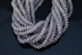 GORGEOUS MYSTIC Gray Silverite JADE Moonstone Color High Quality in Faceted Rondelle- 8mm-Full Strand 15.5 inch Strand