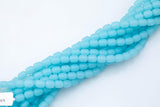 8x10mm Crystal Barrel -2 or 5 or 10 STRANDS- 16 Inch Strand- Light Aqua