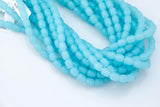 8x10mm Crystal Barrel -2 or 5 or 10 STRANDS- 16 Inch Strand- Light Aqua