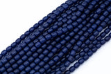 8x10mm Crystal Barrel -2 or 5 or 10 STRANDS- 16 Inch Strand- Dark Sapphire Blue