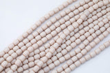 8x10mm Crystal Barrel -2 or 5 or 10 STRANDS- 16 Inch Strand- Pale Powder