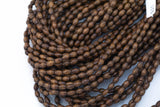Wood Rice Shape Beads 5x7mm- 15 inches per strand