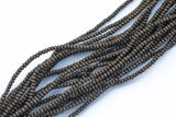 Wood Roundel Shape Beads 4mm- 15 inches per strand