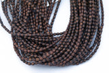 Wood Rice Shape Beads 5x6mm- 15 inches per strand