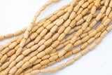 Wood Rice Shape Beads- 15 inches per strand