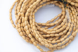 Wood Rice Shape Beads- 15 inches per strand