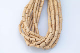 Wood Barrel Shape Beads- 15 inches per strand