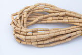 Wood Barrel Shape Beads- 15 inches per strand
