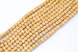 Wood Cube Shape Beads 8mm- 15 inches per strand