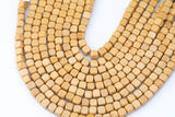 Wood Cube Shape Beads 8mm- 15 inches per strand