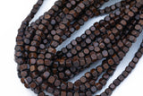 Wood Cube Shape Beads 8mm- 15 inches per strand