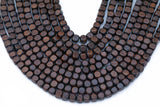Wood Cube Shape Beads 8mm- 15 inches per strand