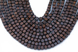 Wood Cube Shape Beads 8mm- 15 inches per strand