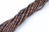Wood Barrel Shape Beads 5x8mm- 15 inches per strand