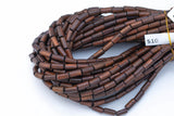 Wood Barrel Shape Beads 6x12mm- 15 inches per strand
