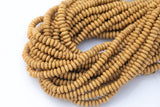 Wood Roundel Shape Beads 8mm- 15 inches per strand