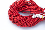 Wood Rice Shape Beads 5x6mm- 15 inches per strand