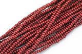 Wood Roundel Shape Beads 6mm- 15 inches per strand