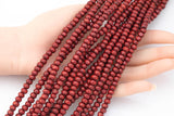 Wood Roundel Shape Beads 6mm- 15 inches per strand