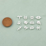 14KGF Zodiac Horoscope Connectors 6x8mm 14kt Gold Filled Zodiac Connectors Bracelet Letter Charm Permanent Jewelry Supplies