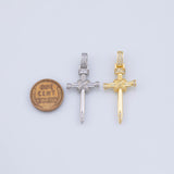 Cross Pendant Charm 18K Gold PVD charms - Tarnish Resistant JJJ