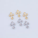Cross Connector Charm 18K Gold PVD charms - Tarnish Resistant JJJ