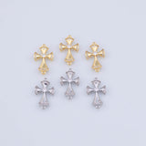 Cross Connector Charm 18K Gold PVD charms - Tarnish Resistant JJJ