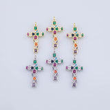 Cross Pendant Charm 18K Gold PVD charms for necklaces and bracelets - Tarnish Resistant JJJ