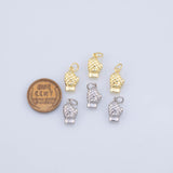 kitchen gloves Pendant Charm 18K Gold PVD charms - Tarnish Resistant JJJ