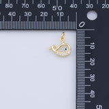 PVD Whale Charm 18K Gold PVD charms - Tarnish Resistant JJJ