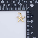 Starfish charm 18K Gold PVD charms - Tarnish Resistant JJJ