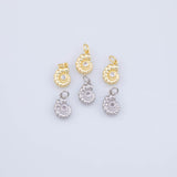 Ocean Snail Charm 17x19mm 18K Gold PVD charms - Tarnish Resistant JJJ