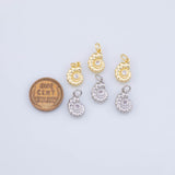 Ocean Snail Charm 17x19mm 18K Gold PVD charms - Tarnish Resistant JJJ