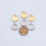 sea shell charms - Tarnish Resistant JJJ