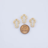 Cross charms - Tarnish Resistant JJJ