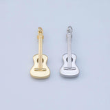 Large Guitar Musical Instrument charms - Tarnish Resistant JJJ