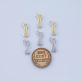Dog Bone charms - Tarnish Resistant JJJ