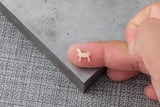 Bore Goat Show Goat connector - sterling silver or gold filled- permanent jewelry word connectors- charm, pendant,