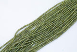 Peridot Cubic Zirconia Zircon - Beads Full Strands-15.5 inches- 3mm- Nice Size Hole- Diamond Cutting-Nice and Sparkly-Faceted Cube