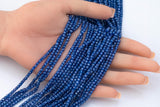 Sapphire Cubic Zirconia Zircon - Beads Full Strands-15.5 inches- 3mm- Nice Size Hole- Diamond Cutting-Nice and Sparkly-Faceted Cube