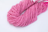 Rose Cubic Zirconia Zircon - Beads Full Strands-15.5 inches- 3mm- Nice Size Hole- Diamond Cutting-Nice and Sparkly-Faceted Cube