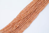 Champagne Cubic Zirconia Zircon - Beads Full Strands-15.5 inches- 3mm- Nice Size Hole- Diamond Cutting-Nice and Sparkly-Faceted Cube