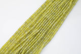 Olive Jade- High Quality in Roundel, 4mm, 6mm, 8mm- Full 15.5 Inch Strand-15.5 inch Strand Smooth Gemstone Beads