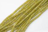 Olive Jade- High Quality in Roundel, 4mm, 6mm, 8mm- Full 15.5 Inch Strand-15.5 inch Strand Smooth Gemstone Beads