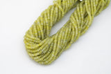 Olive Jade- High Quality in Roundel, 4mm, 6mm, 8mm- Full 15.5 Inch Strand-15.5 inch Strand Smooth Gemstone Beads