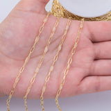 PVD Opal Enamel Chain for Permanent Jewelry by Yard, PVD Stainless Plating Wholesale bulk Roll Chain Jewelry