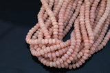 GORGEOUS MYSTIC Peach Silverite JADE Moonstone Color High Quality in Faceted Rondelle- 8mm-Full Strand 15.5 inch Strand