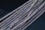 GORGEOUS MYSTIC Gray Silverite JADE Moonstone Color High Quality in Faceted Rondelle- 8mm-Full Strand 15.5 inch Strand
