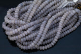GORGEOUS MYSTIC Gray Silverite JADE Moonstone Color High Quality in Faceted Rondelle- 8mm-Full Strand 15.5 inch Strand